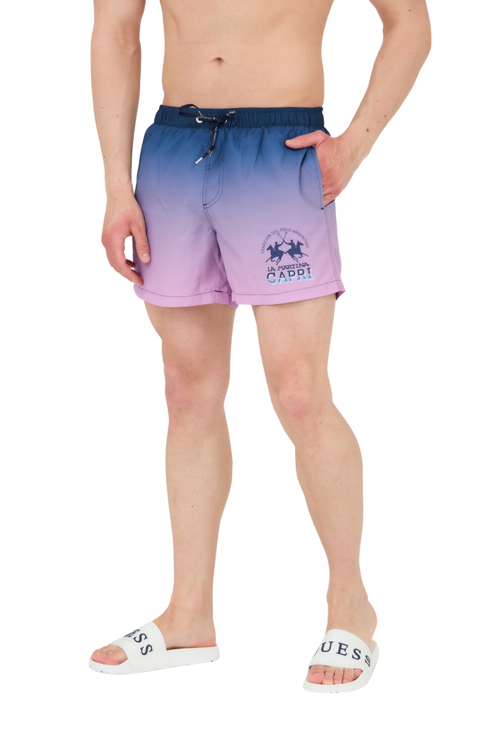 La Martina Kraťasy růžové XXL