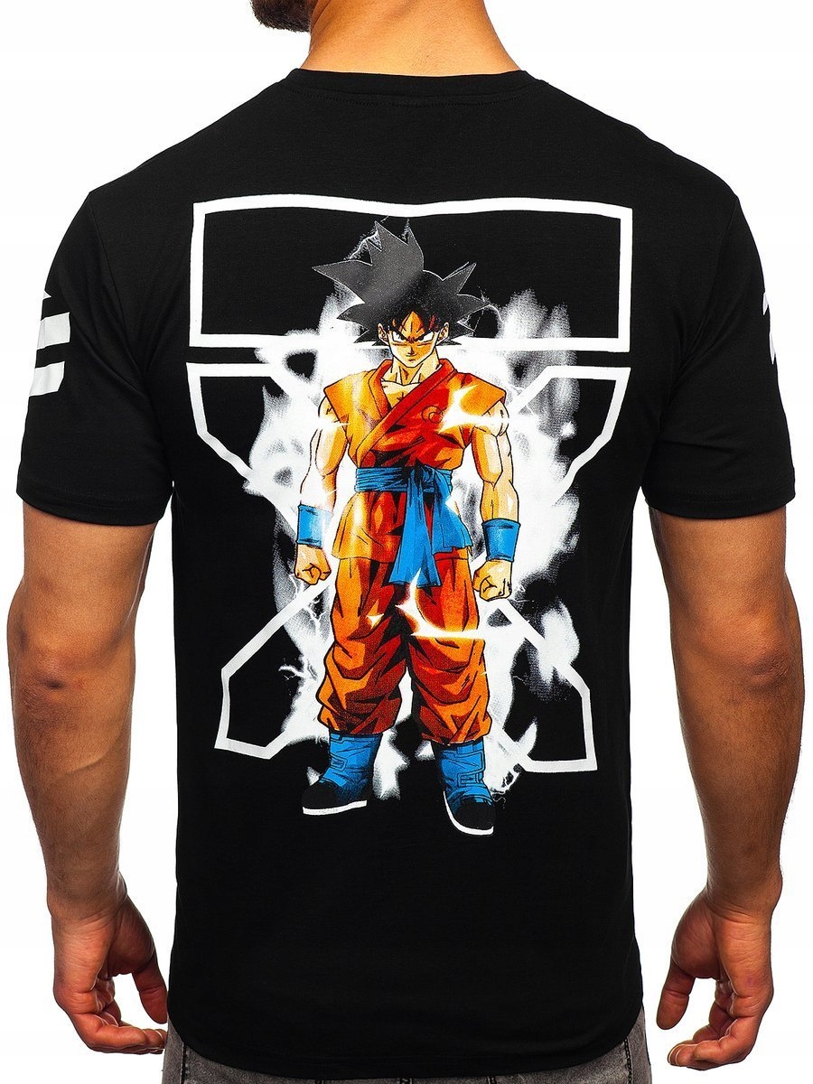 

T-shirt Męski Koszulka Czarna 2607 Rozmiar_xl