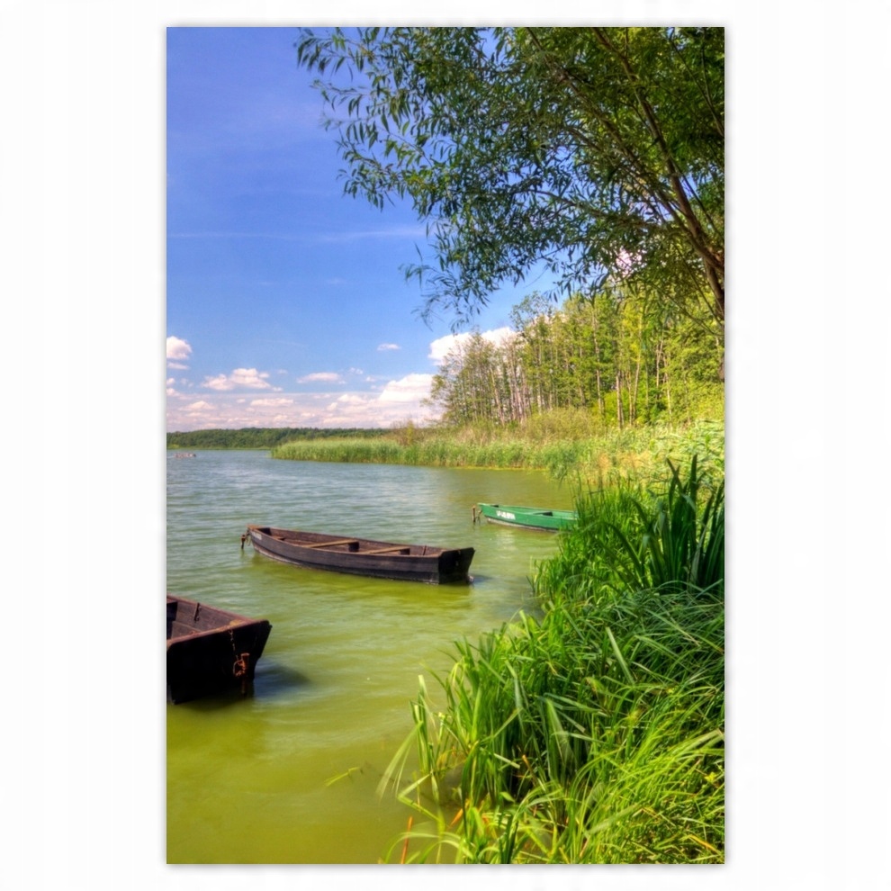 

Naklejki 80x120 Łódki na jeziorze