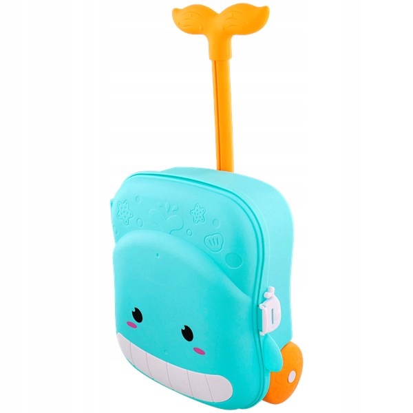 WALIZKA NA KÓŁKACH Z ZABAWKAMI DO PIASKU MŁYNEK KONEWKA FOREMKI NA PLAŻĘ