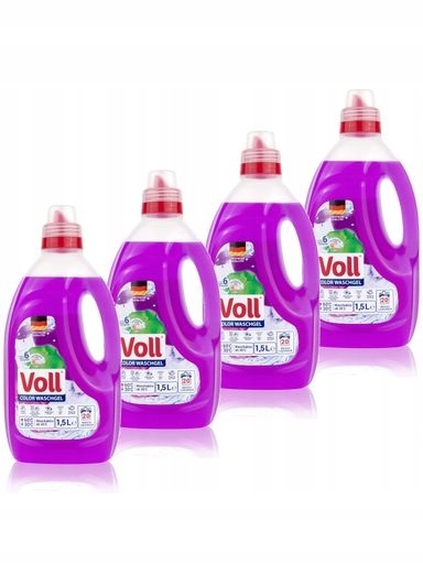 Levně 2 x 4x Gel na praní Voll Color 20 praní 1,5 l