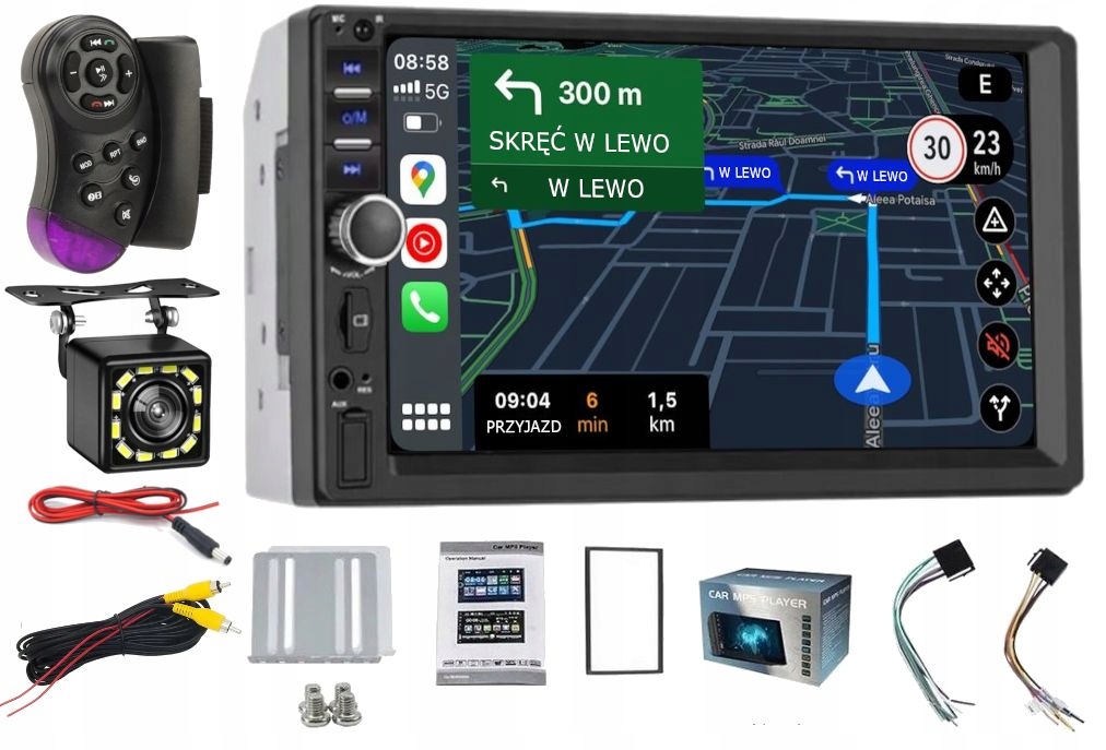 Rádio Gps Seat Leon 1999-2006 Usb Carplay Android Auto Kamera