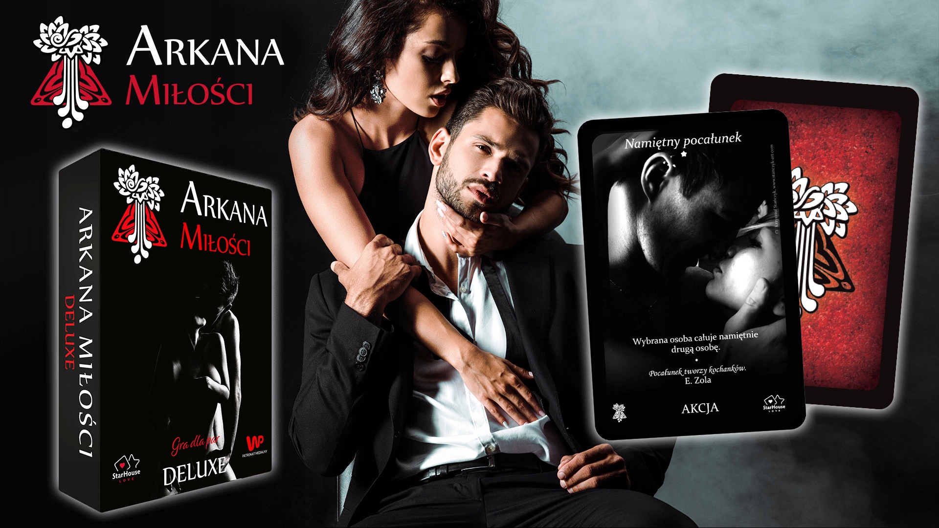 PO ZWROCIE - Gra dla par ARKANA MIŁOŚCI DELUXE [folia] Stan opakowania oryginalne