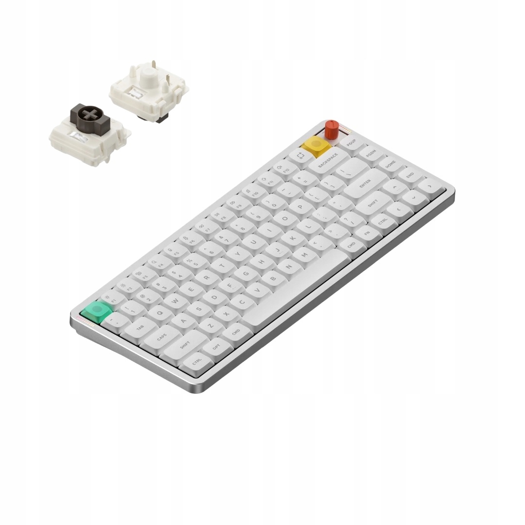 NuPhy Air75 V3 Bezprzewodowa Klawiatura Mechaniczna Biała Brown nano Switch