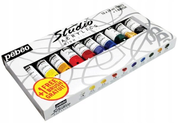 Akrylové barvy Pebeo Studio 10x20 ml