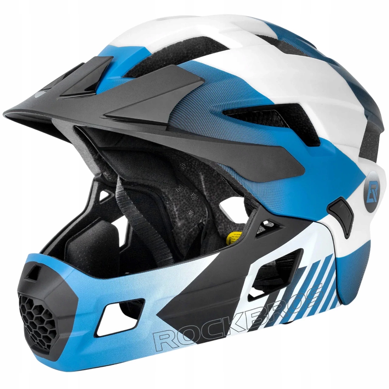 Dětská helma s odnímatelným chráničem brady Full Face off-road Rockbros TS-61 S