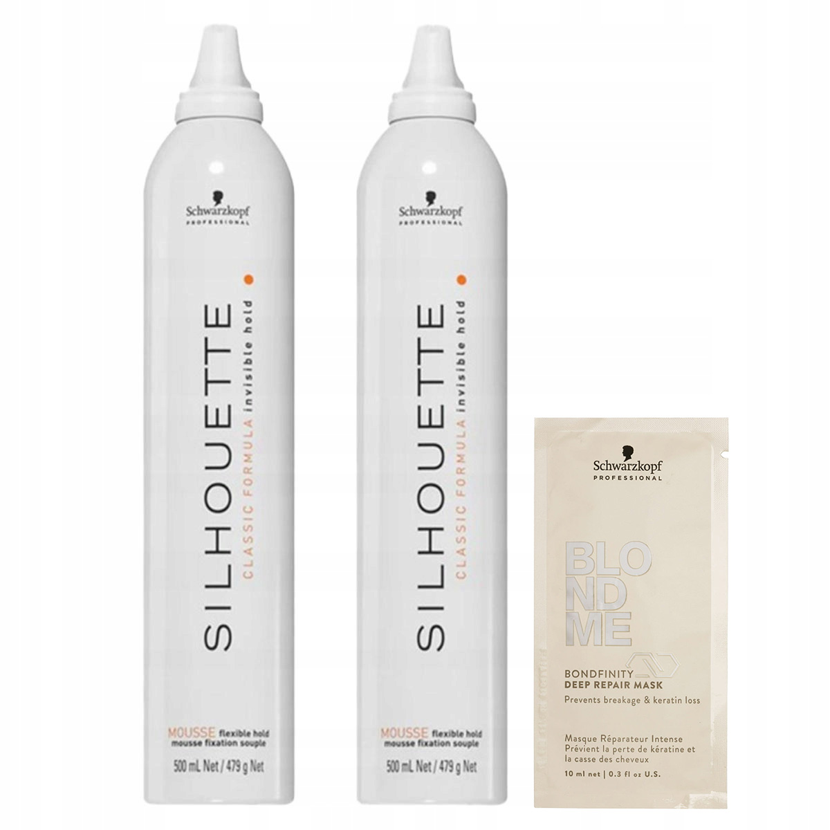 Schwarzkopf Professional Silhouette Classic Musse Flexible 2x 500 ml Dárek