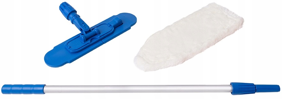 Levně Sada mopu Raypath 694, tyč 165 cm rychloupínací rukojeť polštář , bílá