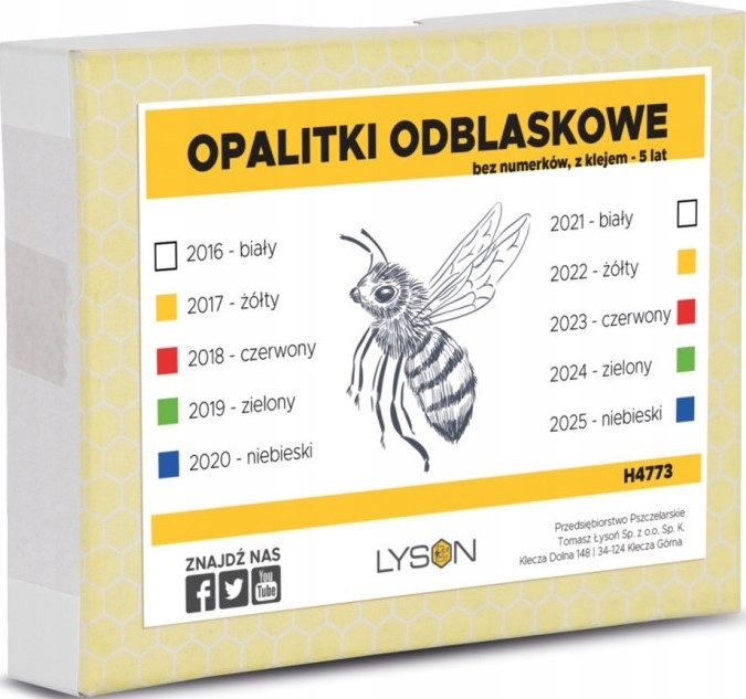 

Opalitki odblaskowe Bez Numerków na 5 lat klej