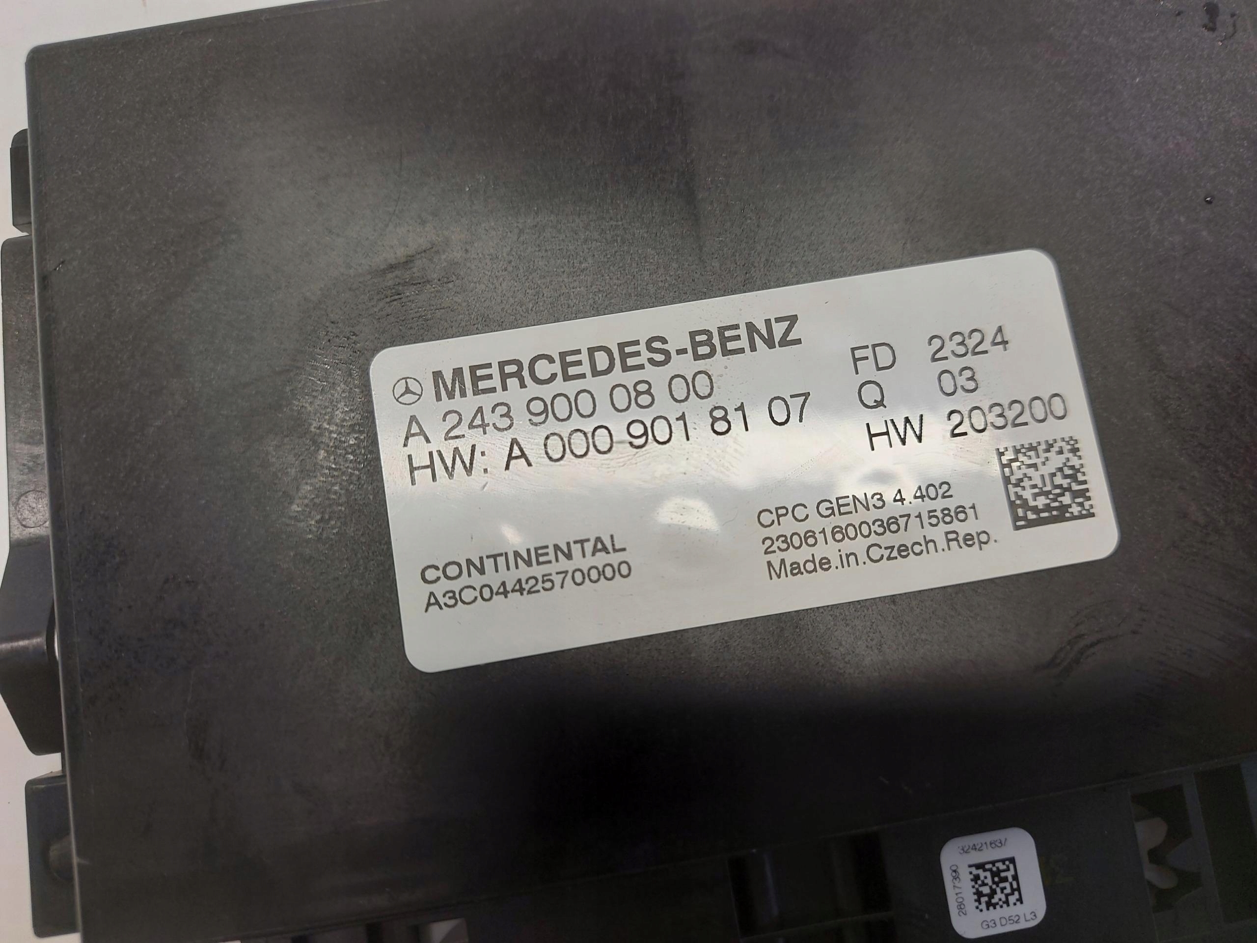 Mercedes EQA 250+ W243 modul Bedienteil Computer