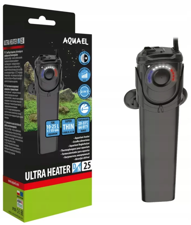 Levně Ultra Heater 25 W ohřívač do akvária 10-25 L Aquael 1 kus