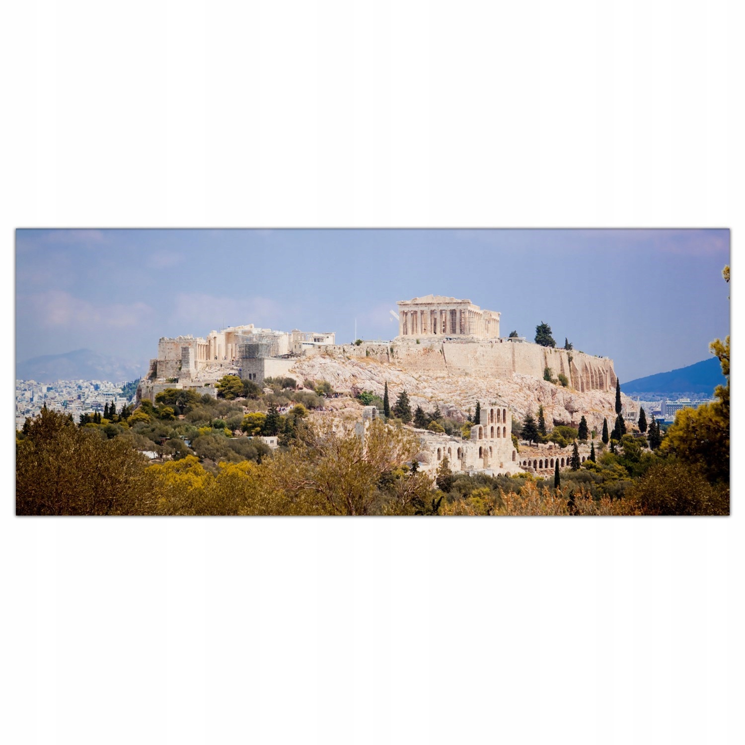 Akropolis Athény Město 125x50 Panel sklo do kuchyně
