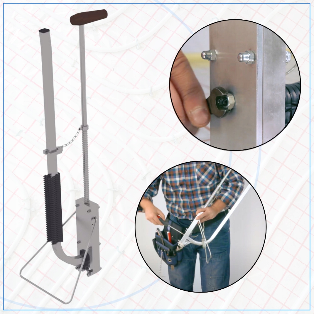 TAKER TACKER DO PODŁOGÓWKI RUR PEX - lepszy od Capricorn - Stal + Aluminium Marka TiA System