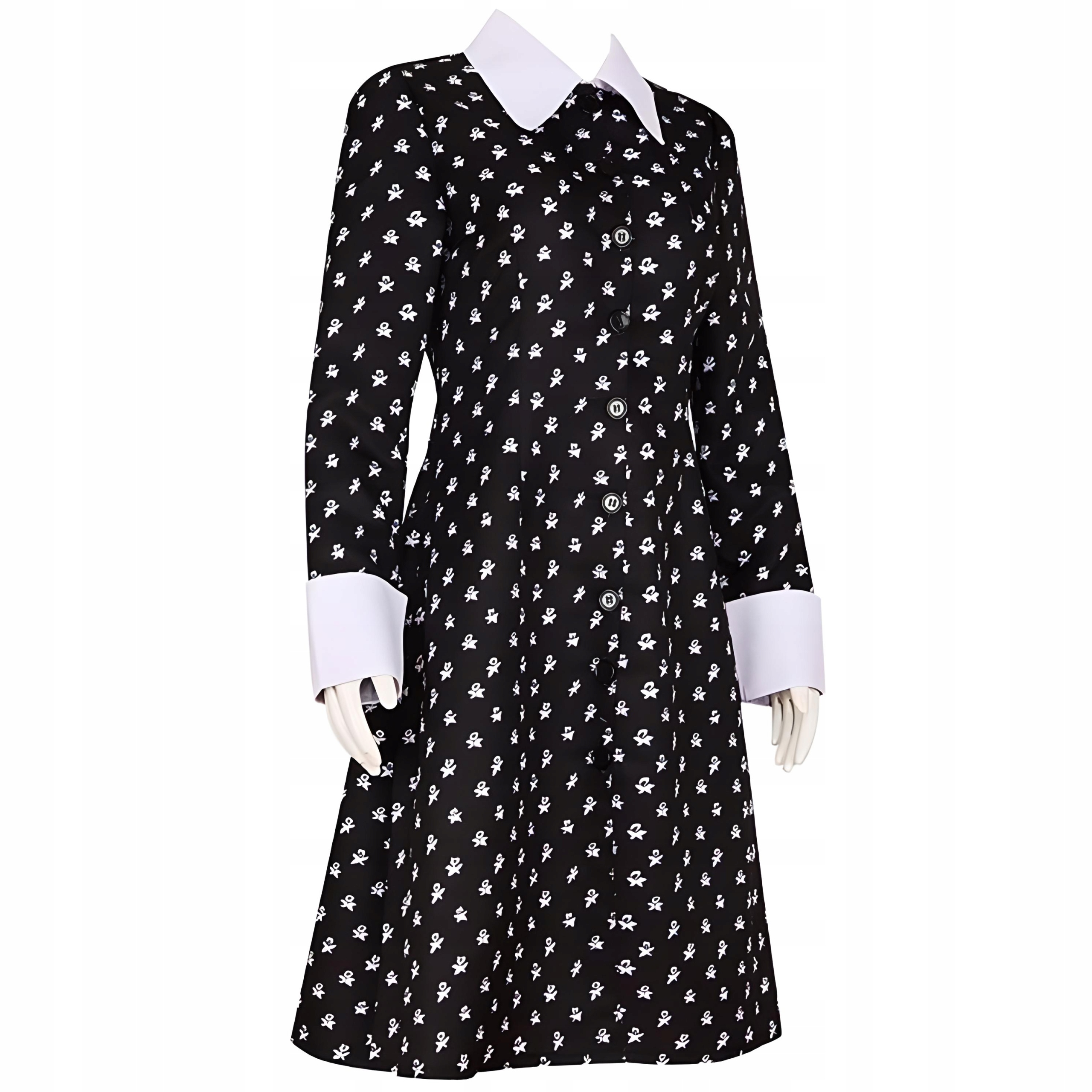 STRÓJ SUKIENKA WEDNESDAY ADDAMS COSPLAY 164/170 Rozmiar M