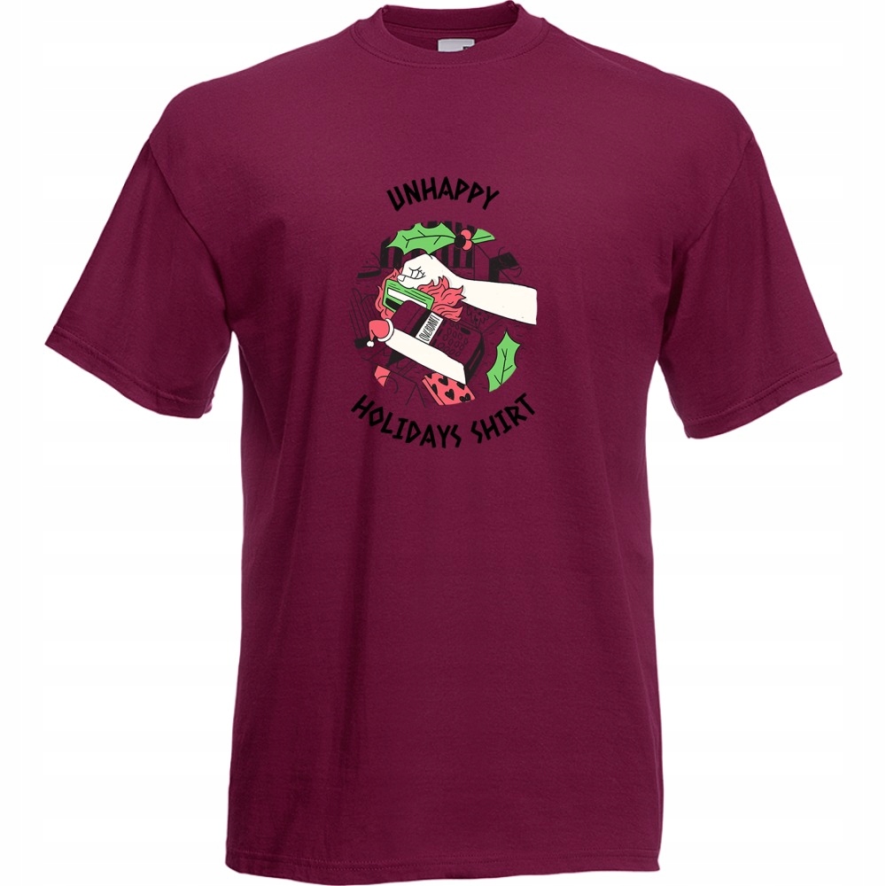 

Koszulka unhappy holiday shirt S burgund