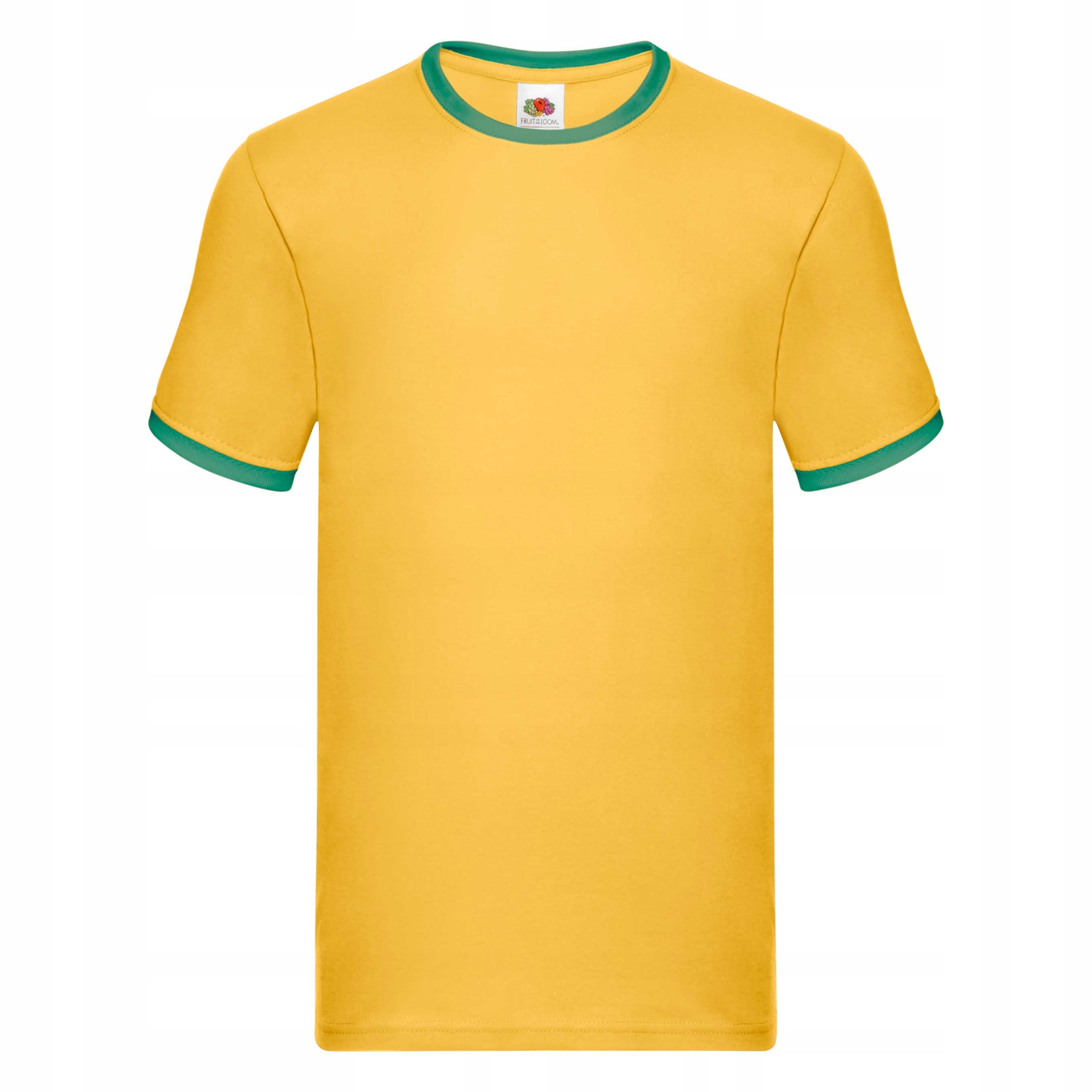 

Koszulka męska T-shirt Ringer c.żółty/k.zieleń S