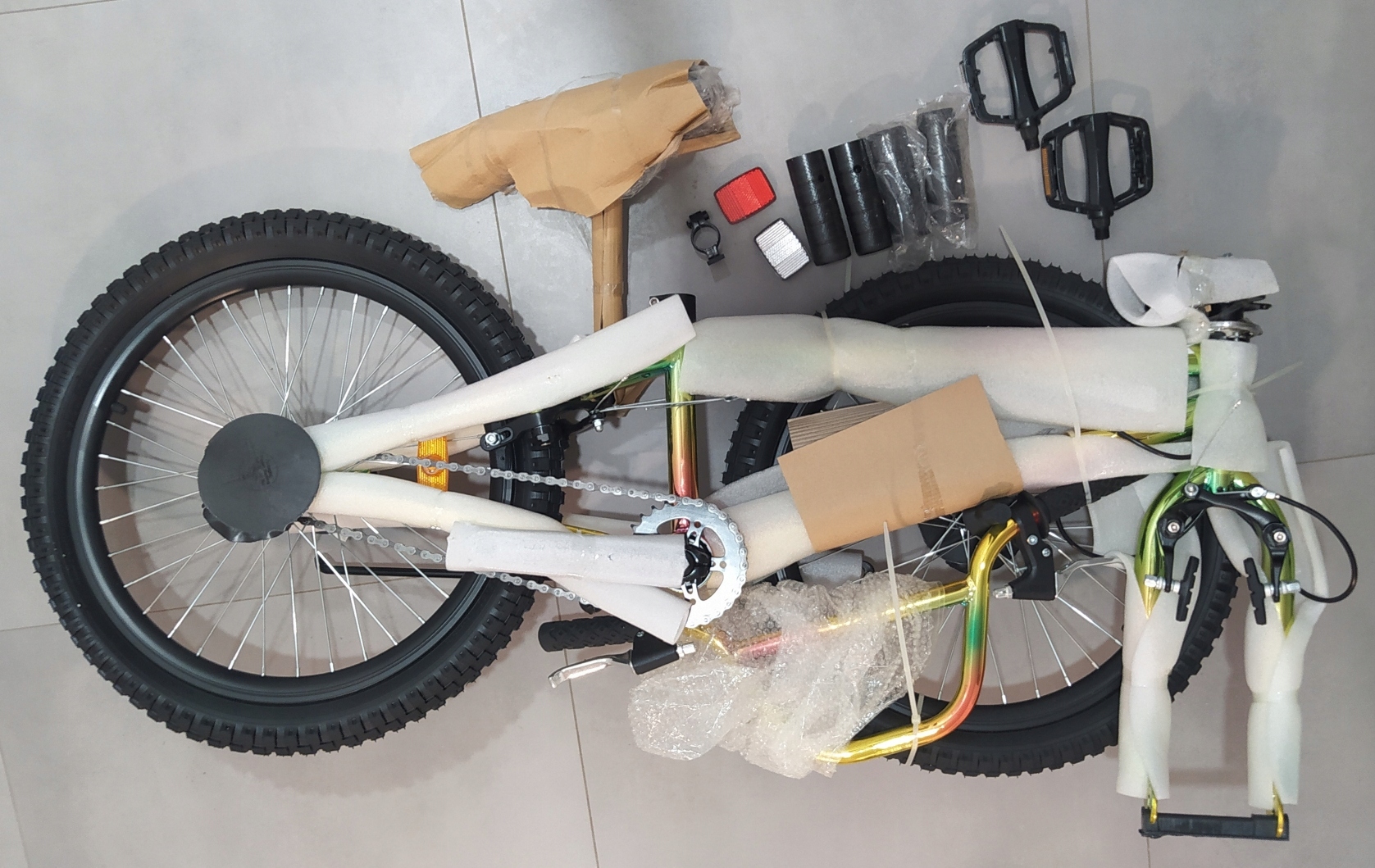 Rower BMX RK L60 20,5 + Rotor 360+Pegi (rysa na kierownicy) Marka inna