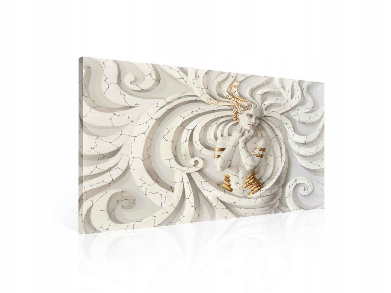 Obraz 100x75 Bohyně mystika antika zlato reliéf spirály tajemství síla