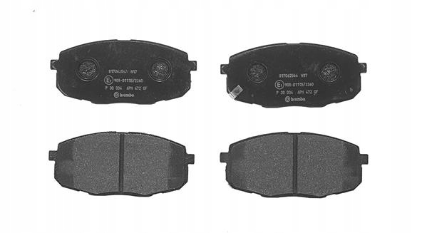 P 30 034 BREMBO KLOCKI HAMULCA KIA CEED Producent części Brembo