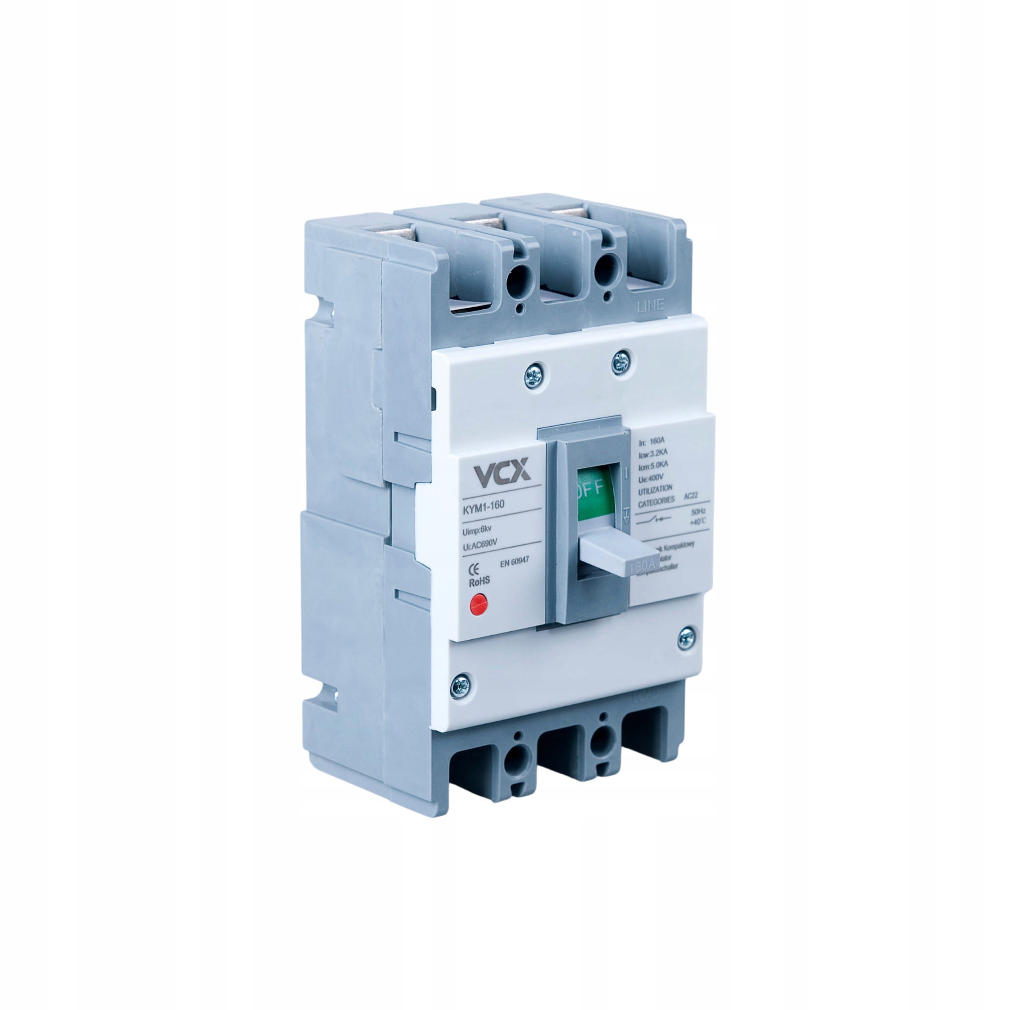 Kompaktní elektrický vypínač Kym 3P 250A