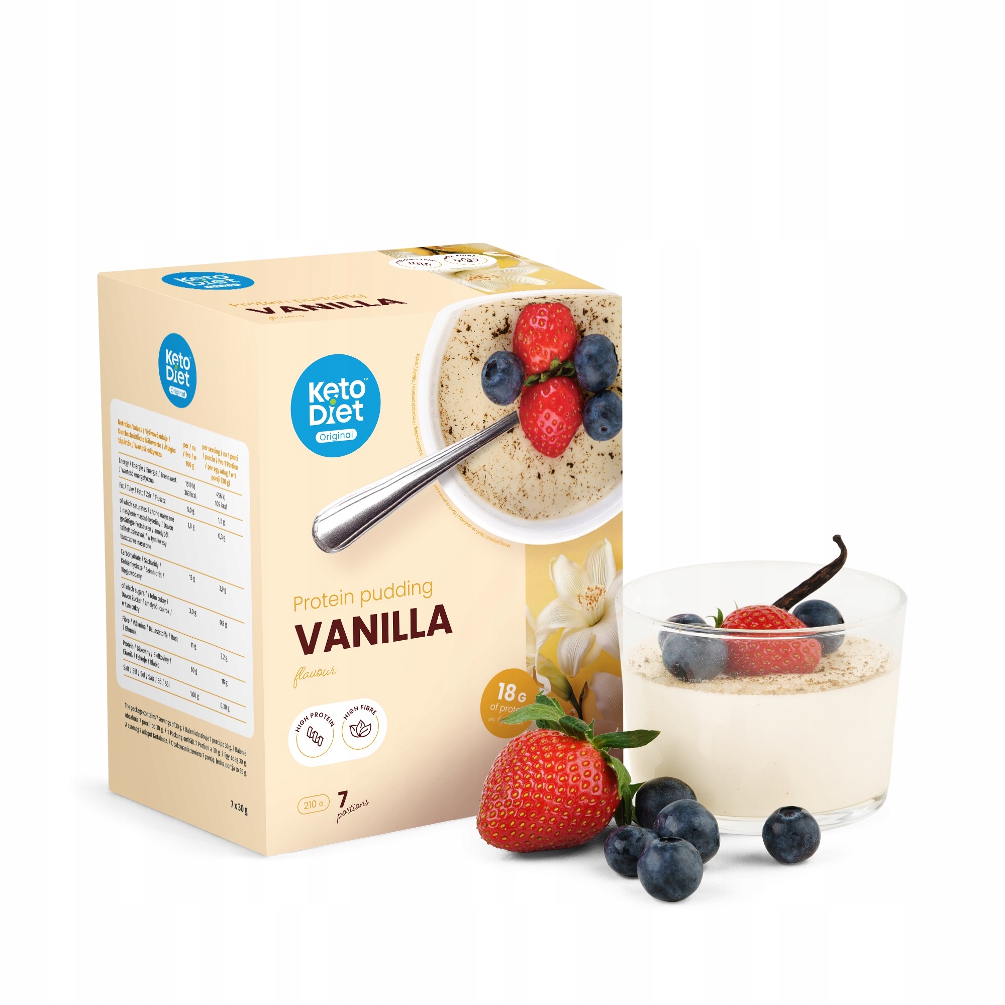 Levně Proteinový pudink příchuť vanilka (7 porcí)