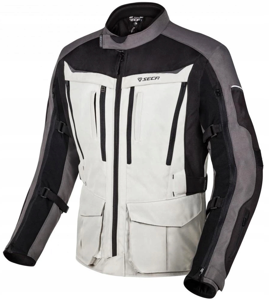 Seca Discovery Grey Pánska Textilná Motocyklová Bunda, Šedá