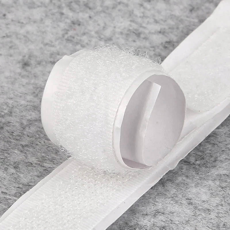 SAMOPRZYLEPNY RZEP TAŚMA ROLKA Z KLEJEM MOCNA 25MM Kolor biały