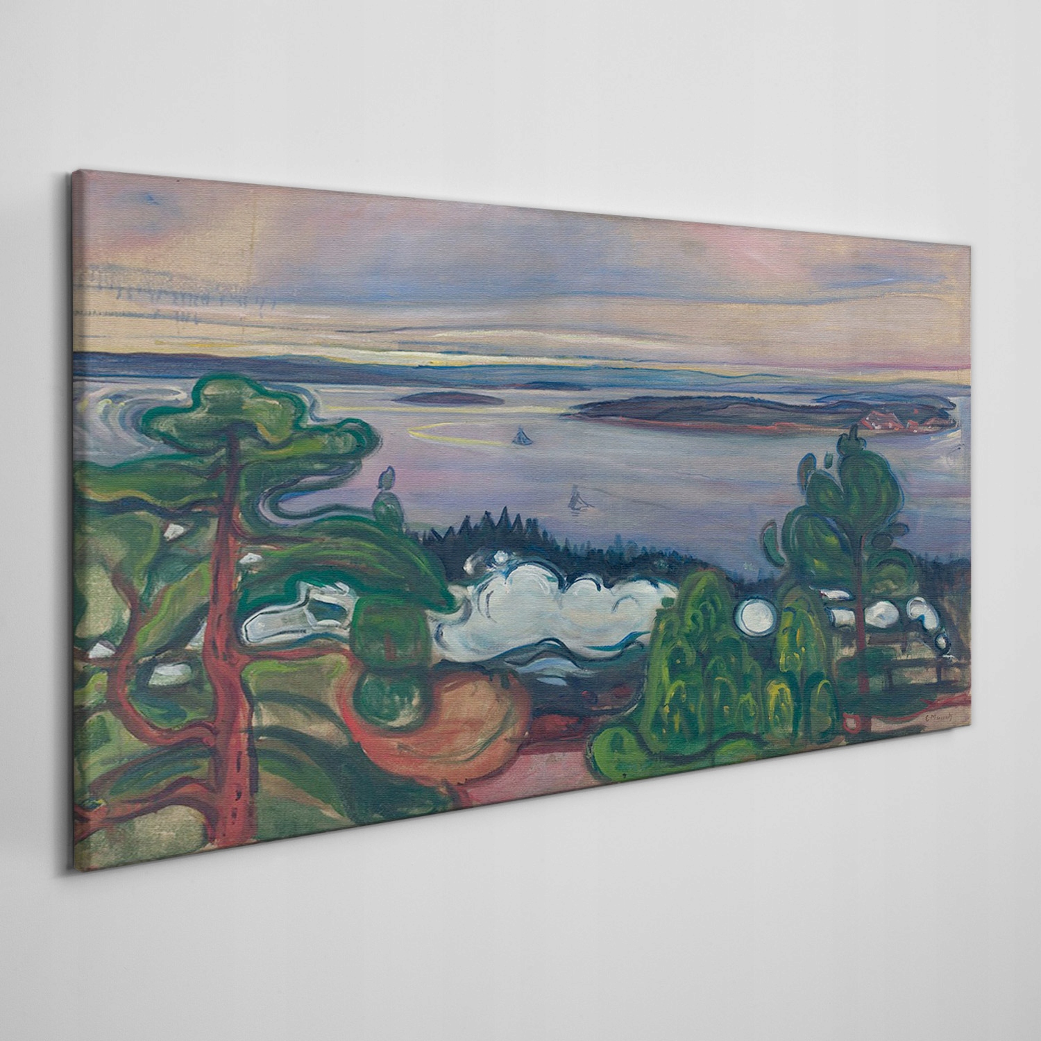 

Obraz na płótnie Pociąg pal Edvard Munch 120x60 cm