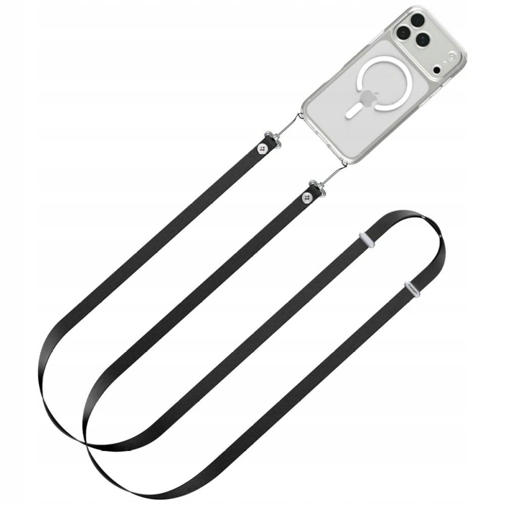 Uniwersalna smycz crossbody Spigen DA30L Lanyard czarny