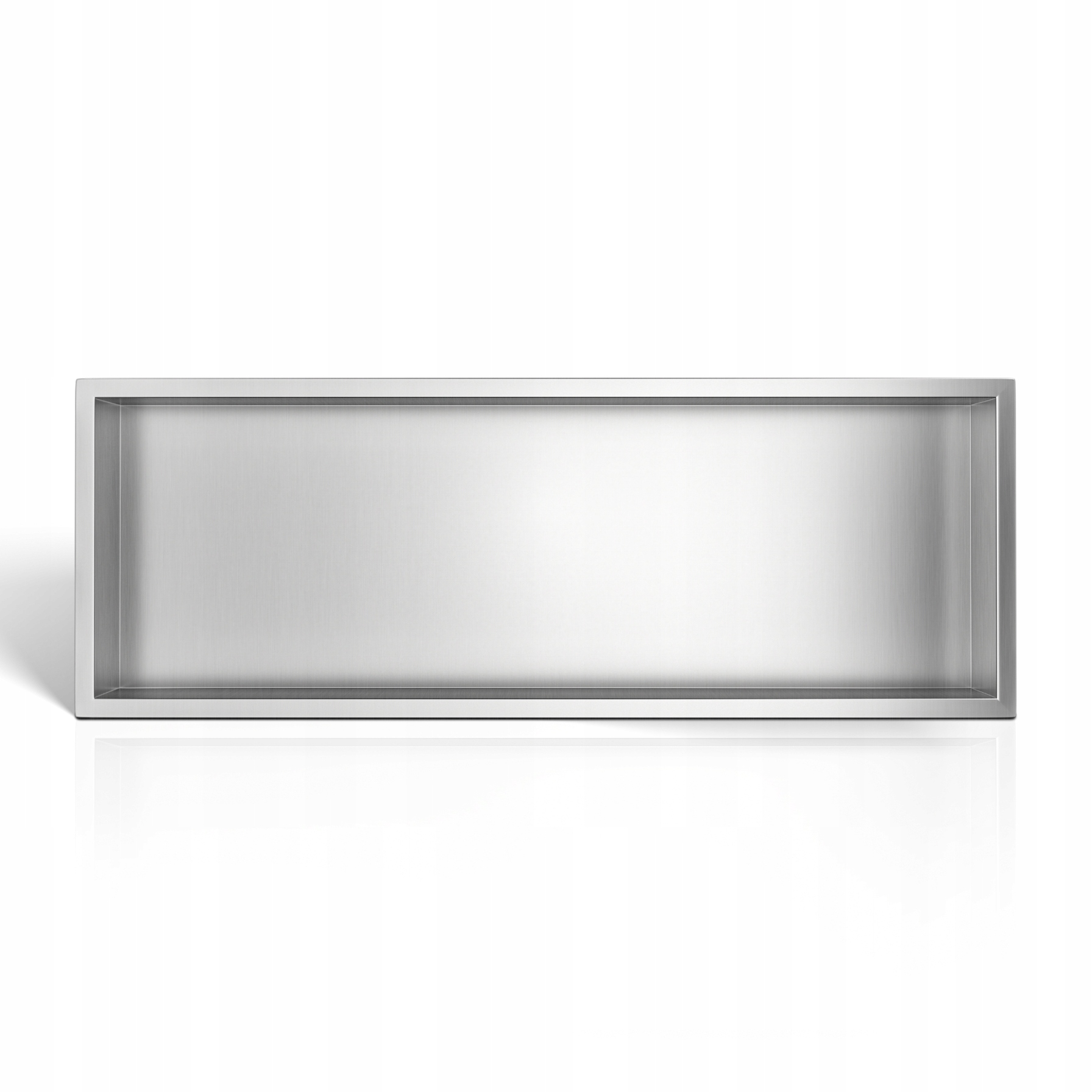 Balneo Kúpeľňová Vstavaná Polica 90x30x7 cm Inox Nerez Wall-box One
