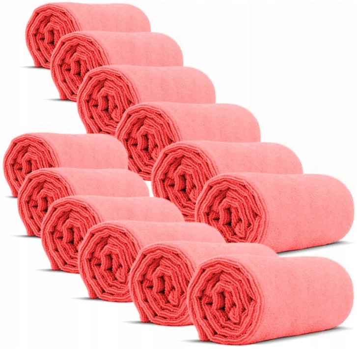 

12x Monster Shine Apt Red Mikrofibra 40x40 280 gsm