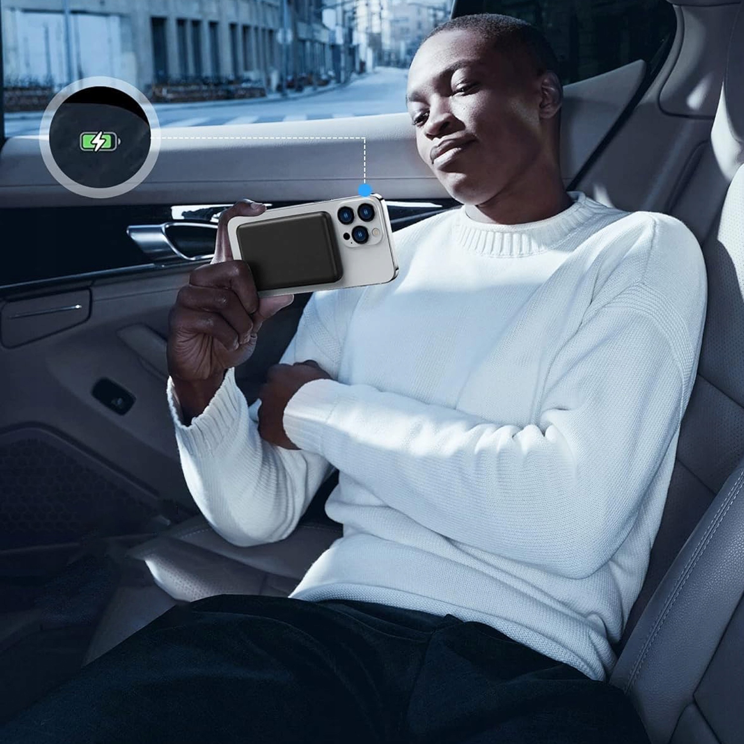 POWERBANK MAGNETYCZNY 10000MAH MAG-SAFE USB 5V2A 2.5W Marka bez marki