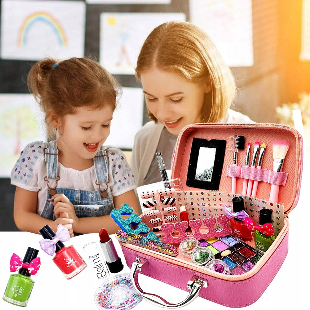 KUFEREK KOSMETYKÓW DO MAKIJAŻU I PAZNOKCI ZESTAW Certyfikaty, opinie, atesty CE EN 71