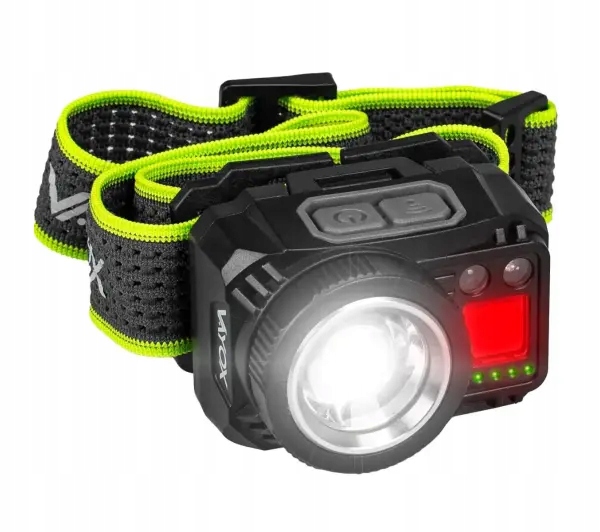 Latarka czołowa Vayox Pro Series VA0098 500 lm do 34h pracy Akumulatorowa
