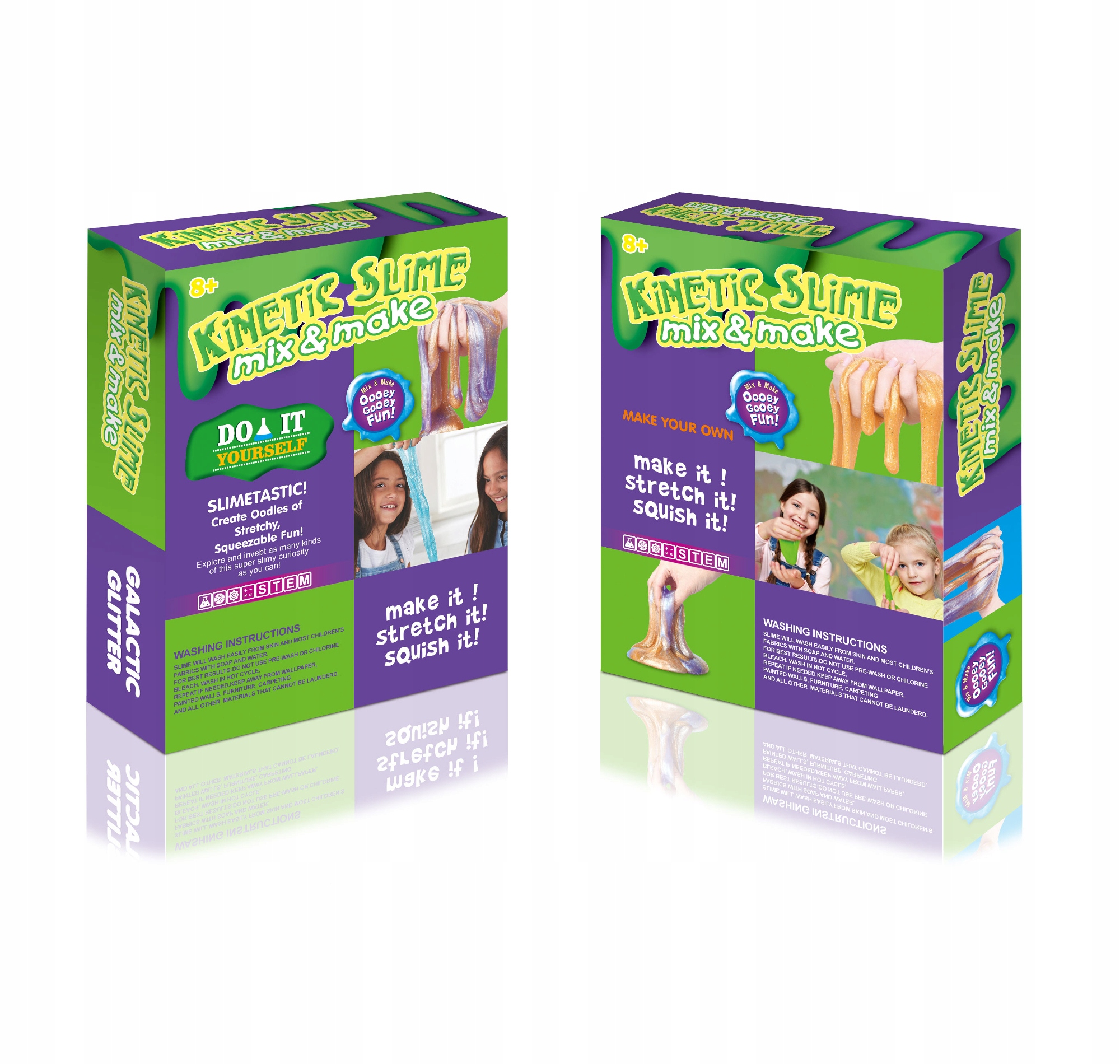 GLUT SLIME ŚWIECĄCY W CIEMNOŚCI MASA ZRÓB TO SAM ZESTAW DO ROBIENIA GLUTÓW