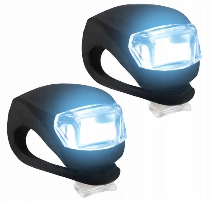 

Lampki rowerowe silikonowe na rower - 2szt. Led