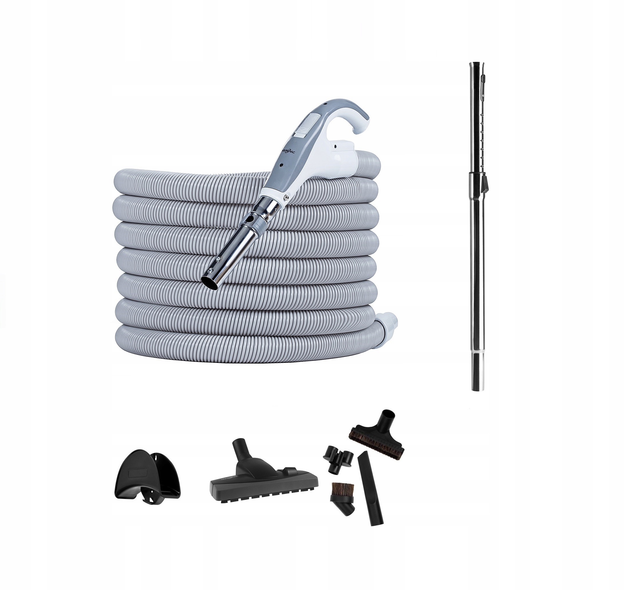 Premium úklidová sada pro centrální vysavač sací hadice 9m příslušenství