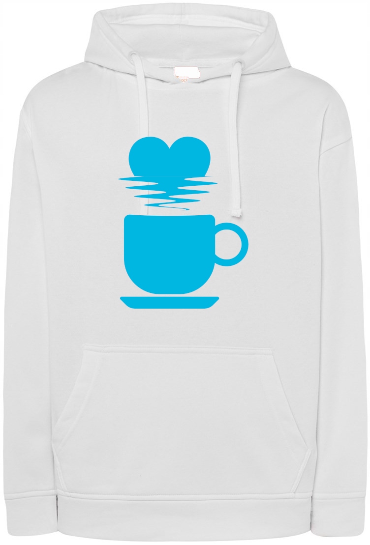 Mikina s potiskem Love Káva r.XS