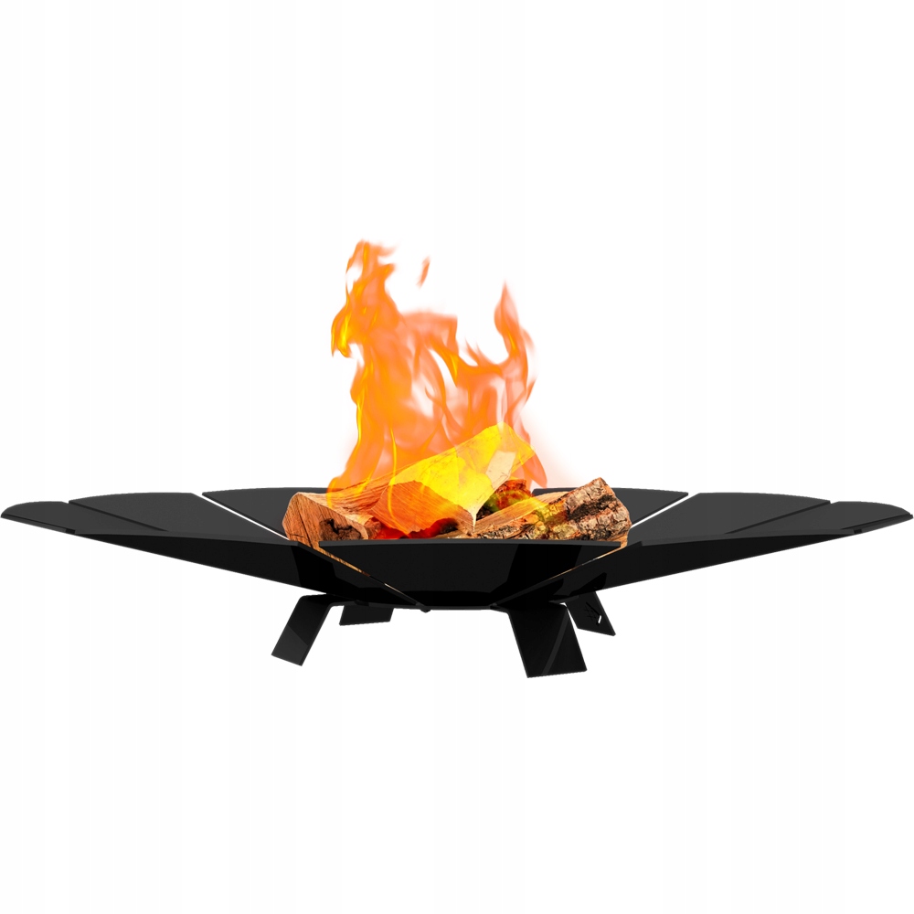 Kulaté zahradní ohniště Kratki Sunny Velké 68 cm Terasové ocelové ohniště