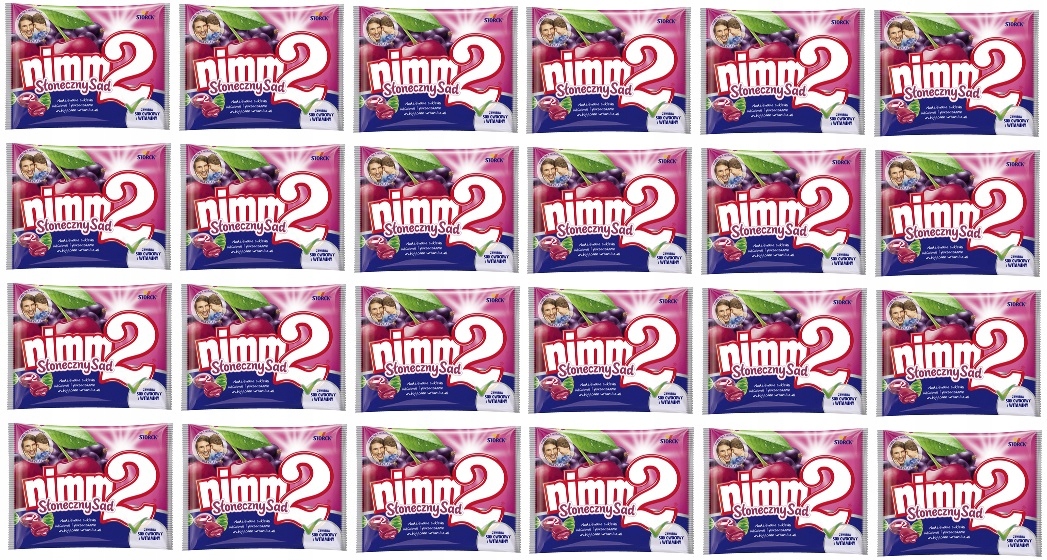 24x 90g NIMM2 Słoneczny Sad cukierki nadziewane Karton