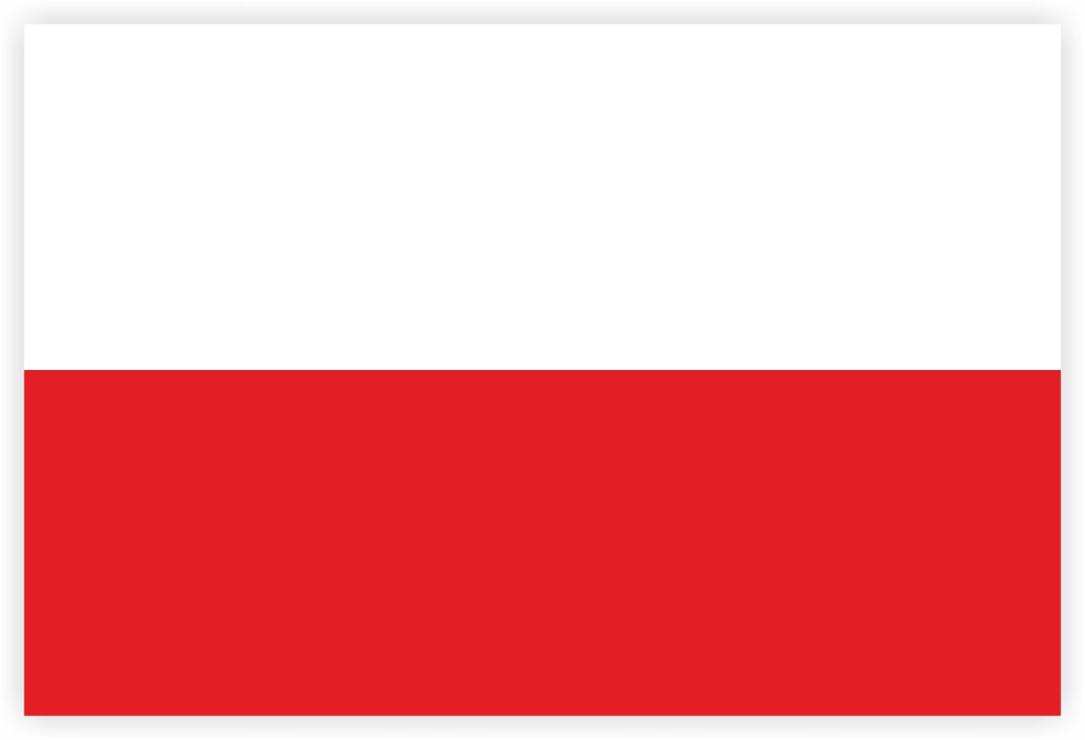 

Naklejka flaga Polski Polska Pl 10 x 15 cm