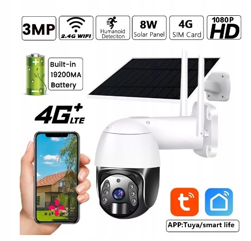 Kamera 3MPX Full Hd Gsm Sim 4G Bateria 3G 4G Lte