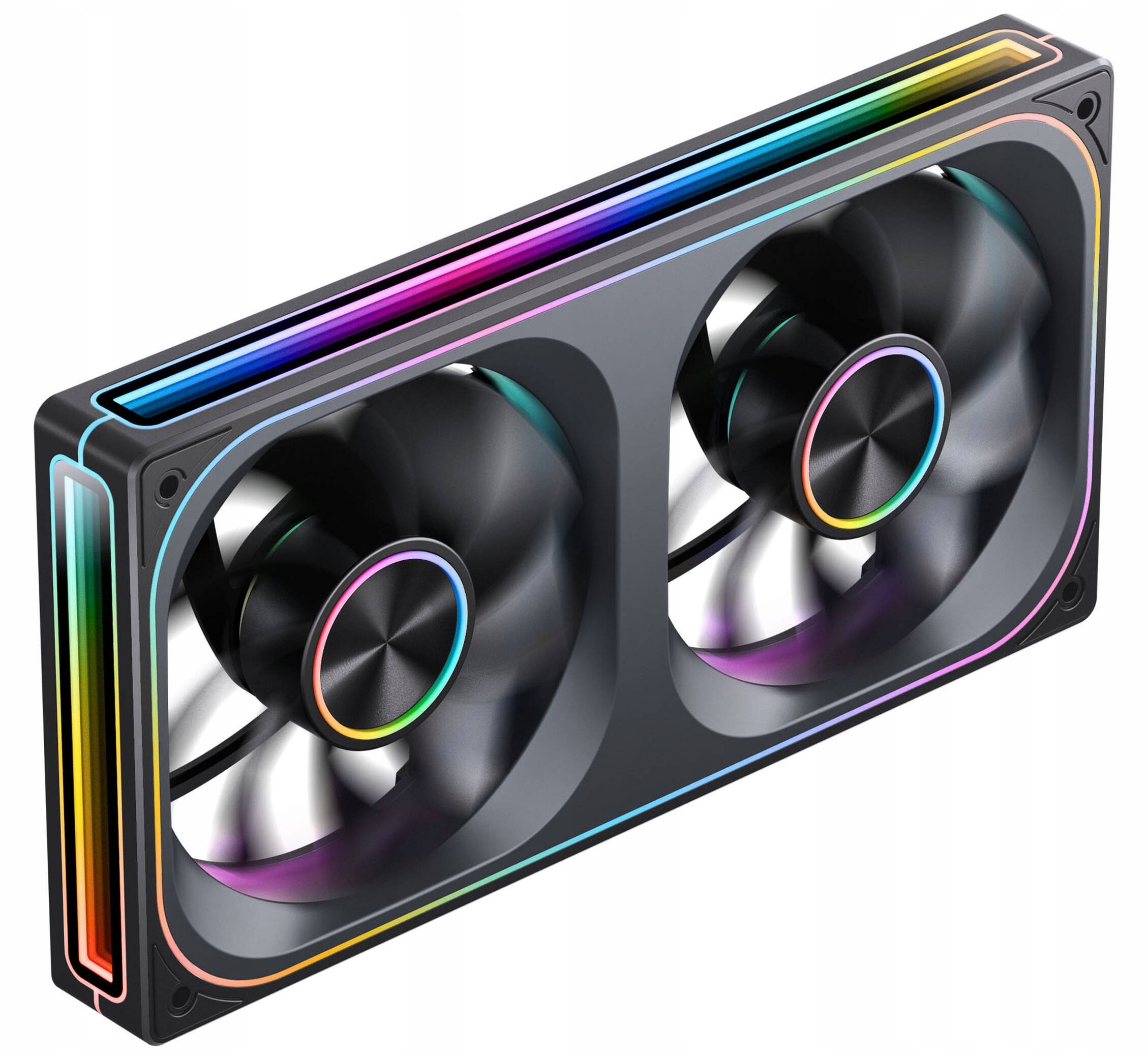 Wentylatory Jonsbo ZA-240 Reverse Blade Pwm Argb czarny (2x120mm 240mm)