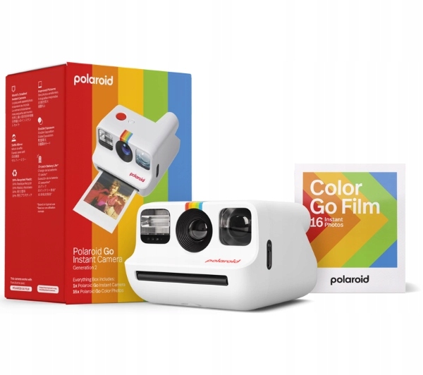 Aparat natychmiastowy Polaroid Go Gen 2 White Biały Wkłady 16 sztuk