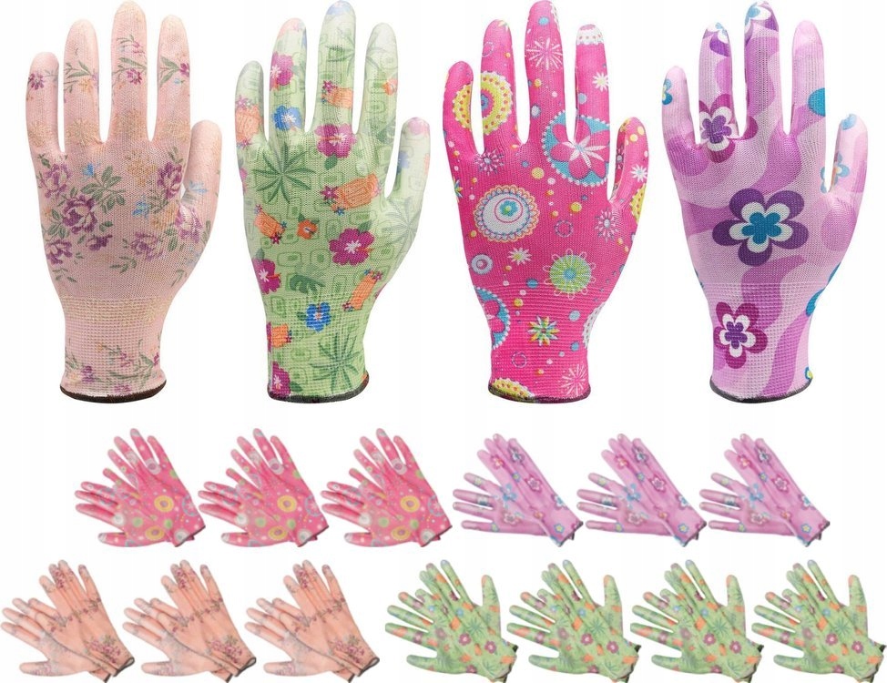 

Rękawice Ogrodowe Ogrodnicze 4 13 Par R. 8