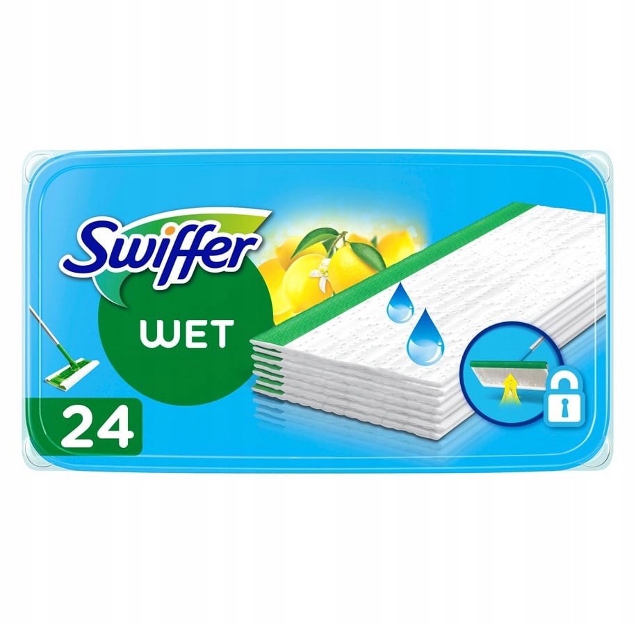 SWIFFER Mokre Ściereczki Wkłady do Mopa 24 sztuki