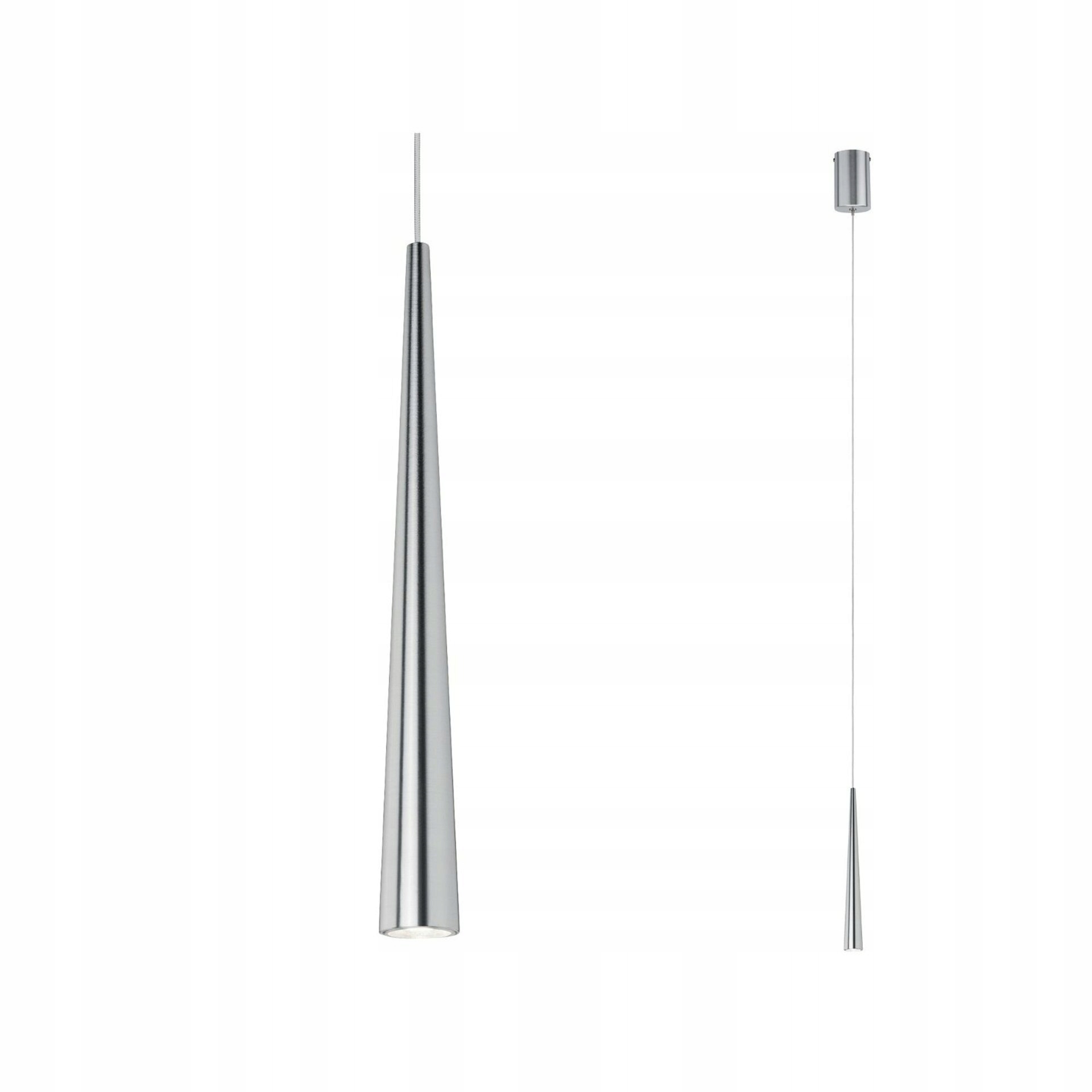 Paulmann Led závesné svietidlo Gutta 7W, kartáčovaný hliník, 1-ramenné