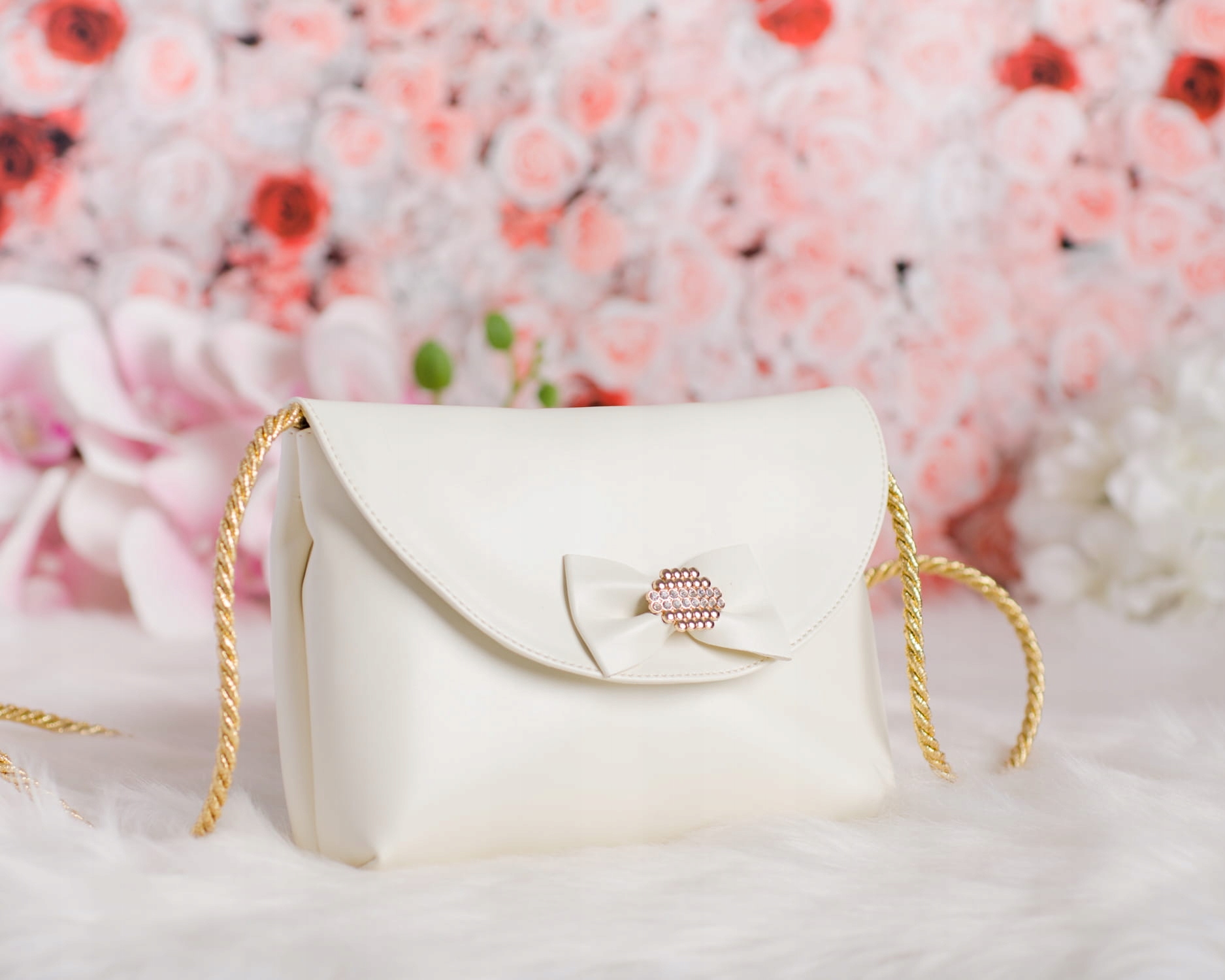 Torebka ecru dziewczęca 105E Okazje komunia