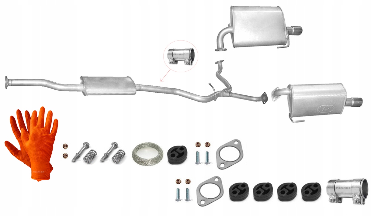 Subaru Outback 2.5 121 kW (2003-9/2009) Tlumič Koncový L+p