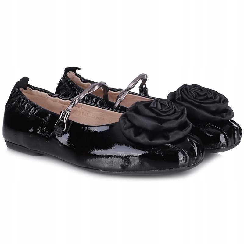 Dámské baleríny Loretta Vitale C38102 Black černé, Lakovaná Kůže VEL.40